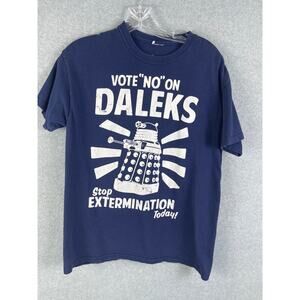 Doctor Who Daleks TV‎ T Shirt Men's Size M Blue
